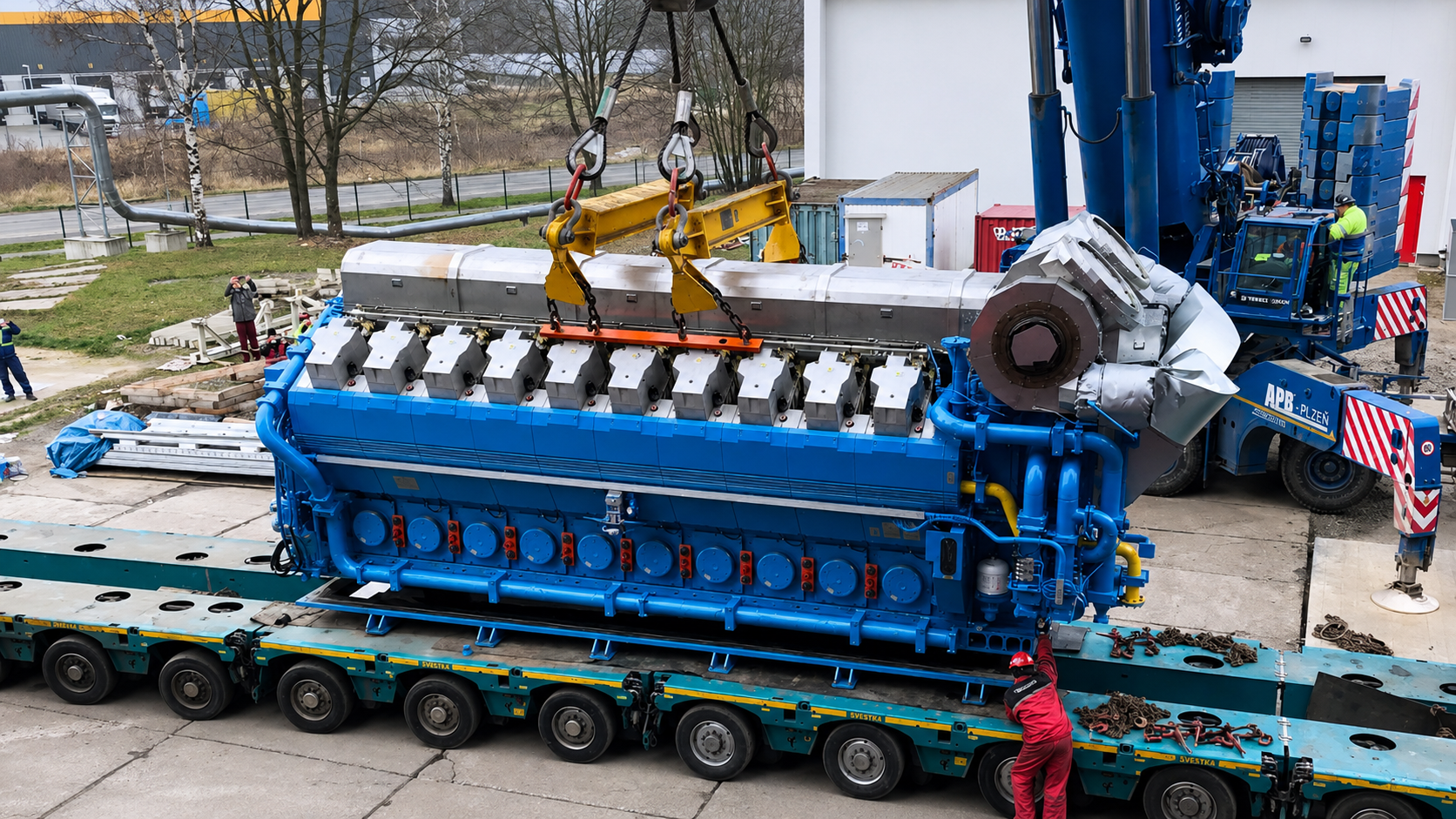 Транспортування двигуна Bergen Engines