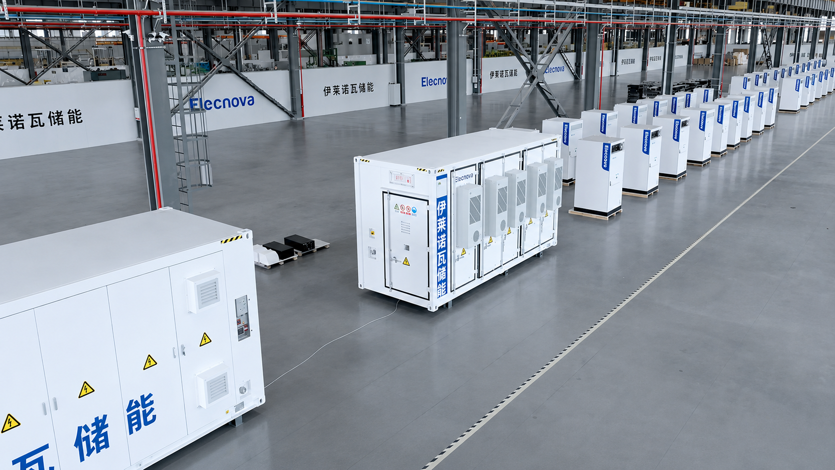 Готові ESS-системи Elecnova у виробничому приміщенні